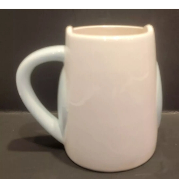 Tag Ceramic Dimensional Soft blue & White Owl Mug 10 Oz Pre-owned - Picture 4 of 6